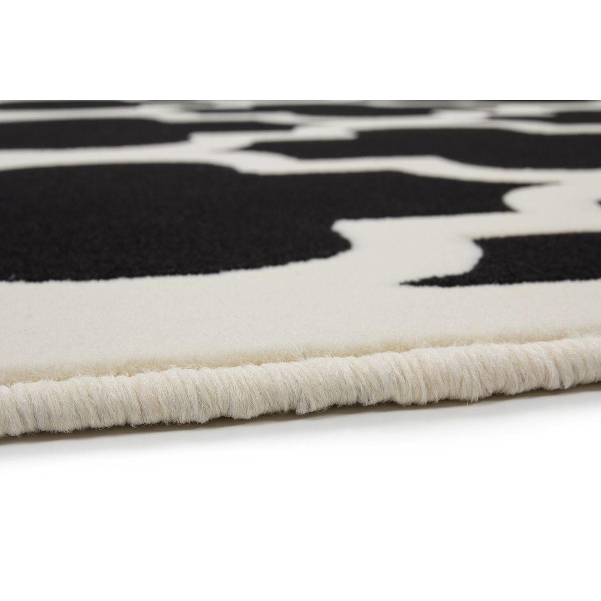 Voir la diapositive 3 : Paris Prix Tapis vintage à poils courts  manolya  noir