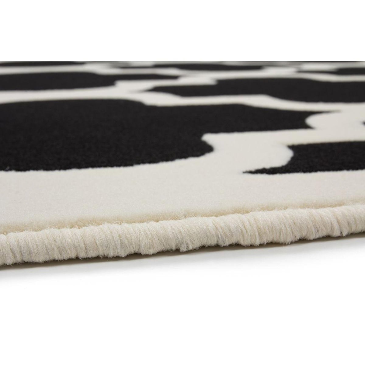 Paris Prix Tapis Vintage à Poils Courts  Manolya  Noir