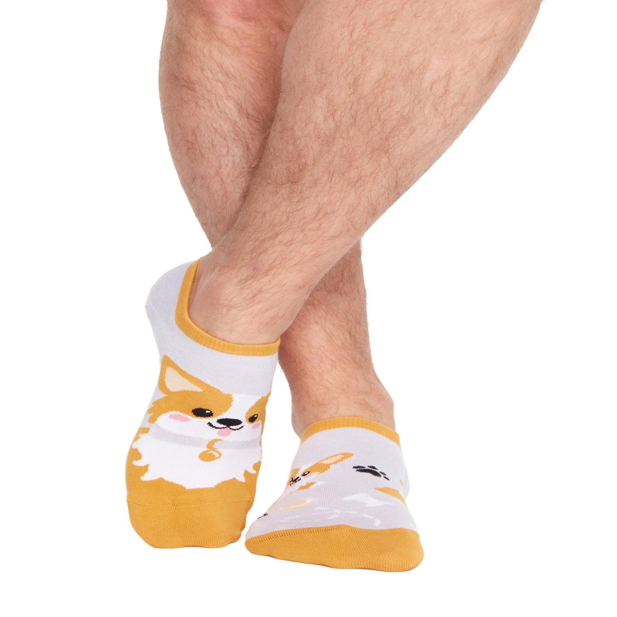 Voir la diapositive 2 : DEDOLES Socquettes invisibles chiens corgis
