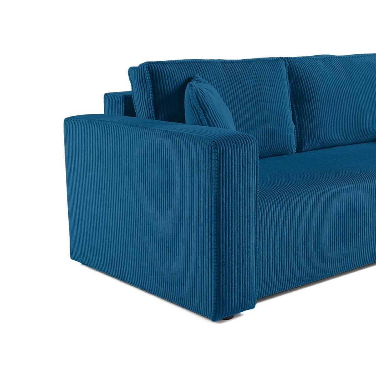 BEST MOBILIER Topaze - canapé droit 2 places - en velours côtelé