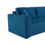 Voir la diapositive 5 : BEST MOBILIER Topaze - canapé droit 2 places - en velours côtelé