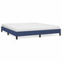 Voir la diapositive 2 : VIDAXL Cadre de lit sans matelas bleu 160x200 cm tissu