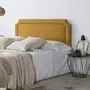 MARCKONFORT Tête de lit tapissée Leonor 160x60 cm Moutarde, Clous en Marron