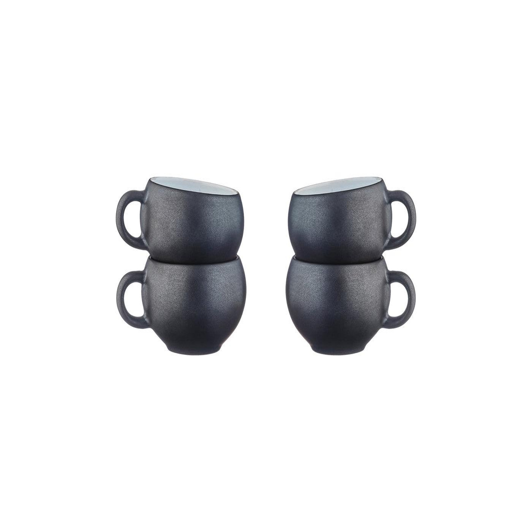 Voir la diapositive 3 : BJORN Tasse gourmet 12cl - 4 pièces - onyx