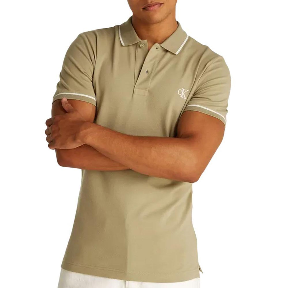CALVIN KLEIN JEANS Polo Beige Homme Calvin Klein Jeans Tipping