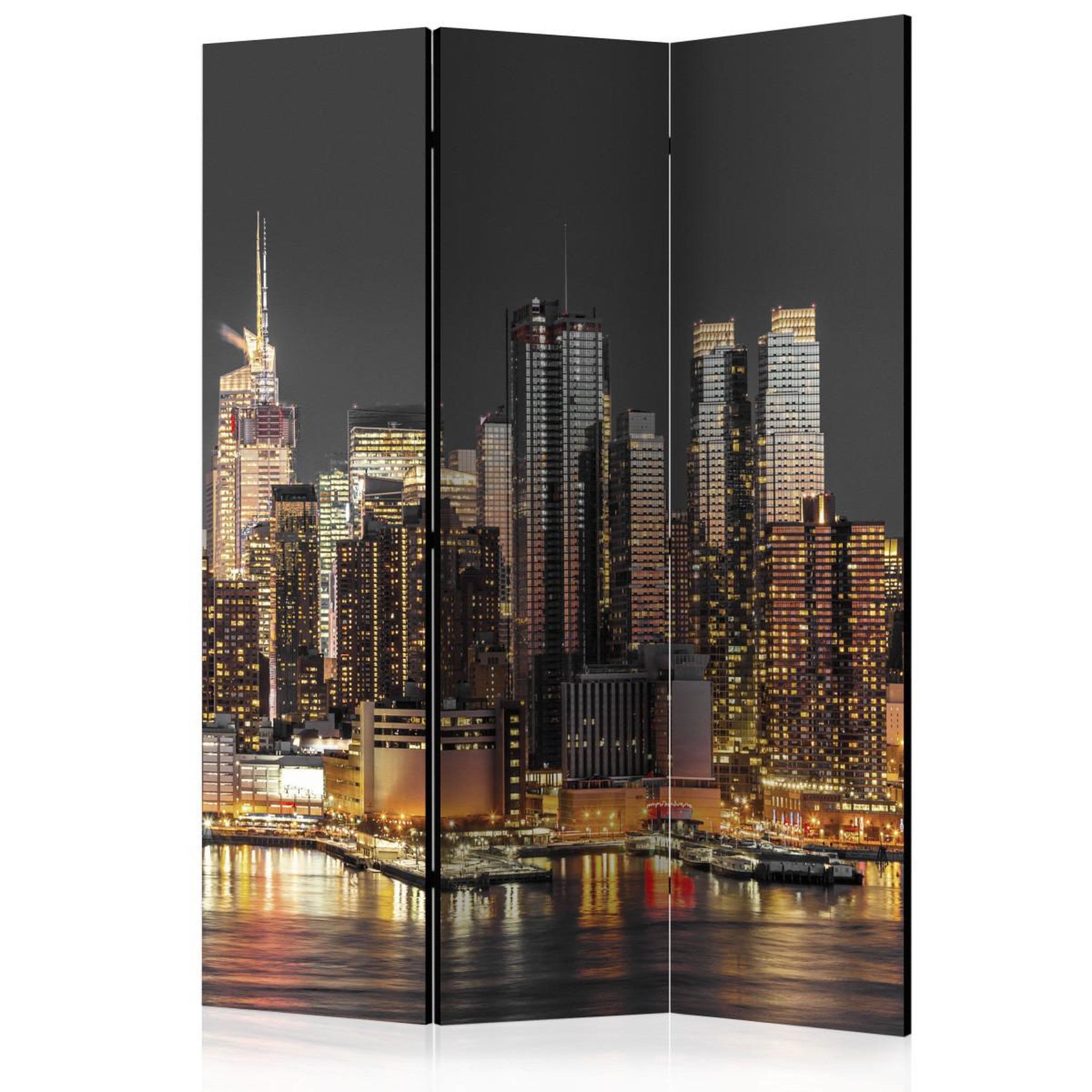 Paris Prix Paravent 3 volets  new york at twilight  135x172cm