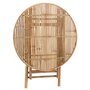 Voir la diapositive 4 : Paris Prix Table de Jardin Pliable  Bambou  90cm Naturel