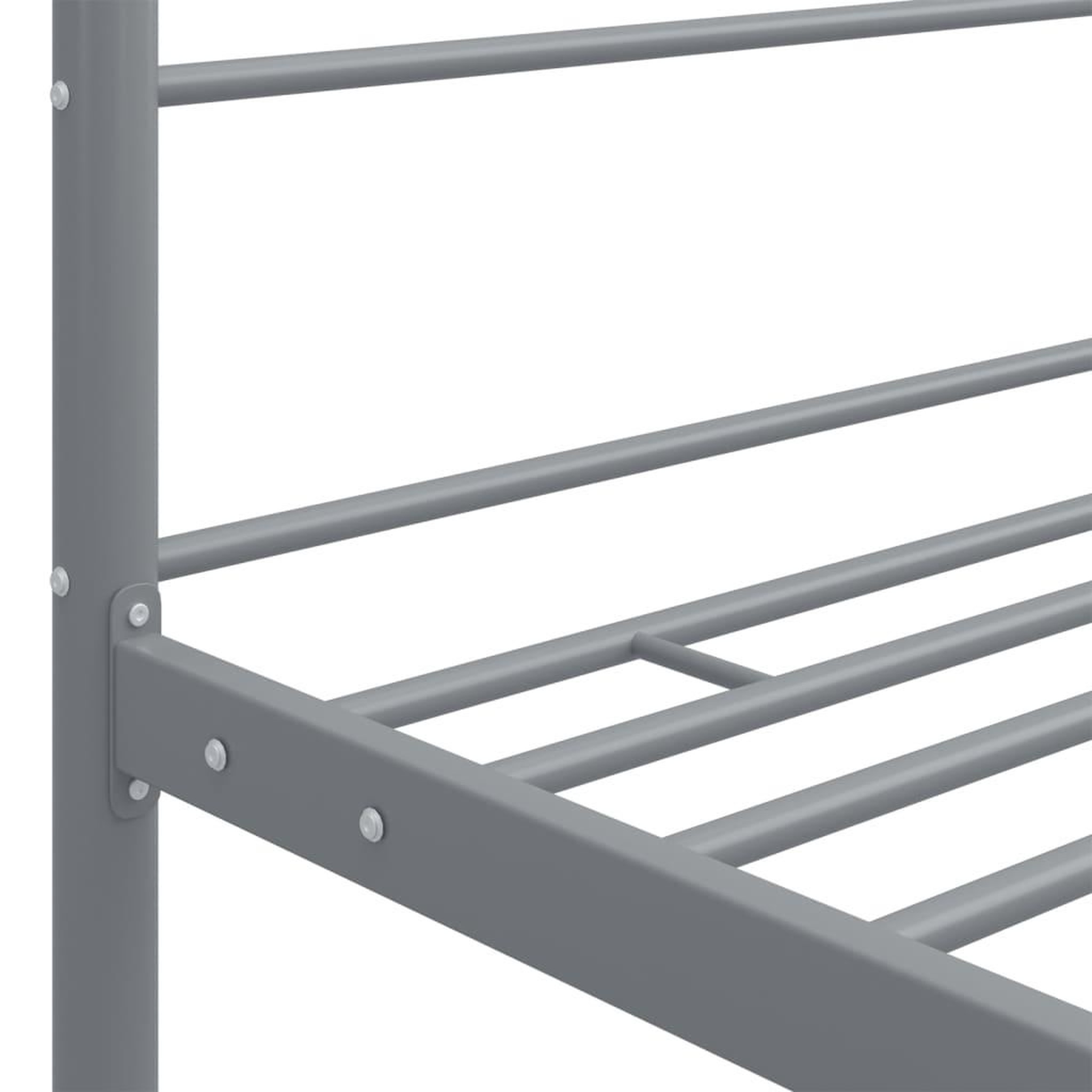 Voir la diapositive 5 : VIDAXL Cadre de lit a baldaquin Gris Metal 120x200 cm
