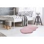 Voir la diapositive 5 : Paris Prix Tapis Uni Doux Poils Longs  Rabbit  60x90cm Rose