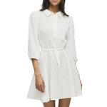 Vila Robe he Femme Vila Lania. Coloris disponibles : Blanc
