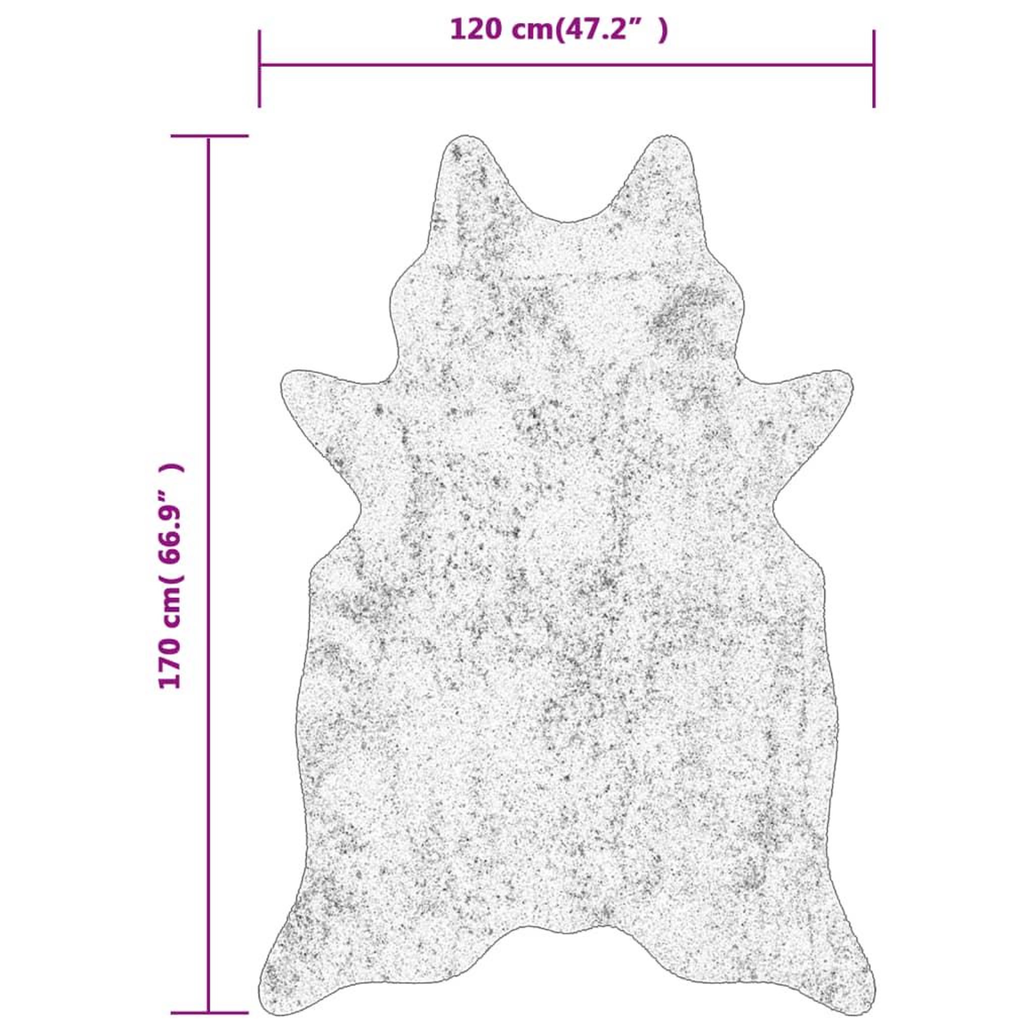 Voir la diapositive 6 : VIDAXL Tapis noir et blanc 120x170 cm motif zebre lavable antiderapant
