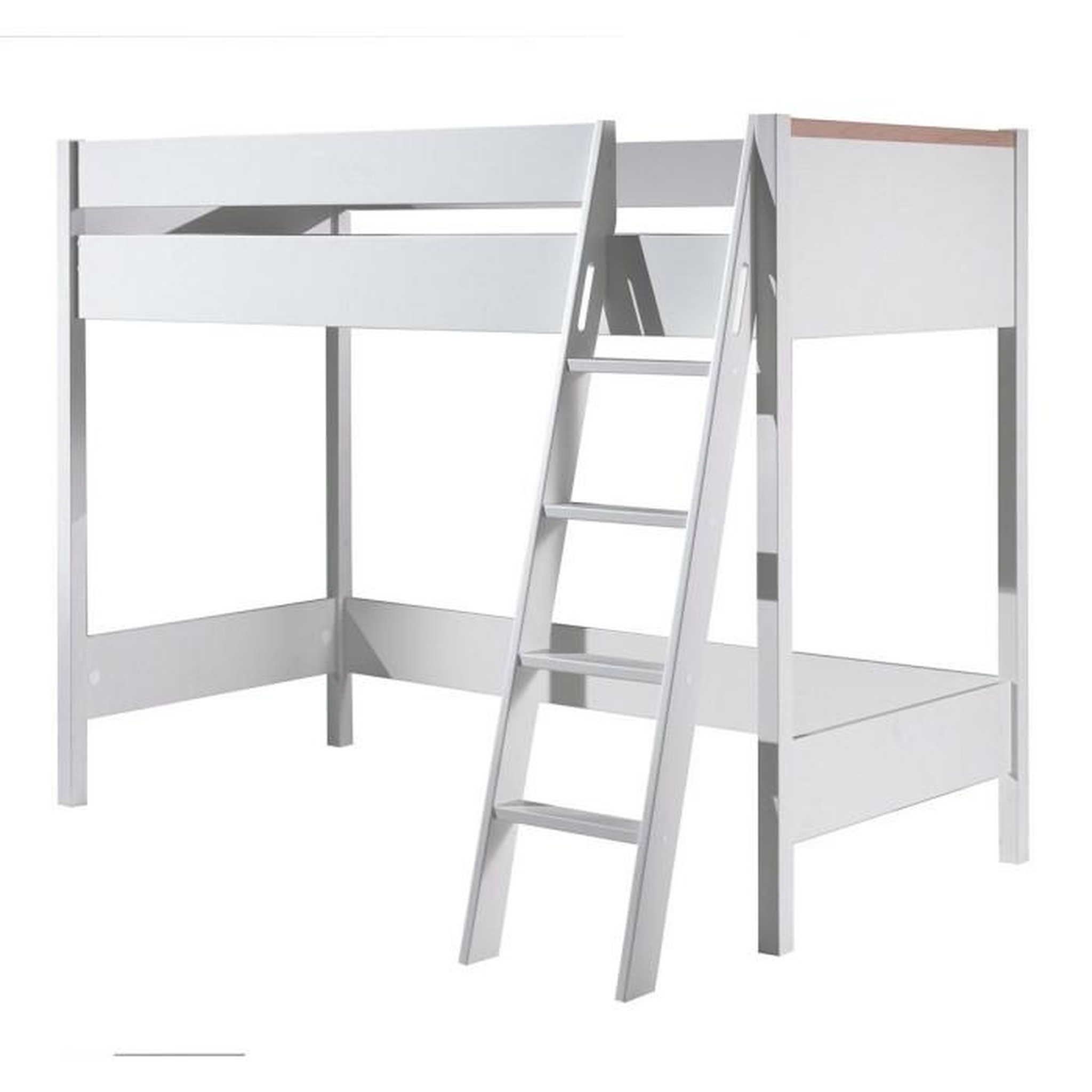 Voir la diapositive 2 : Paris Prix Pack - Lit Mezzanine Enfant & Armoire & Bureau  London  Blanc