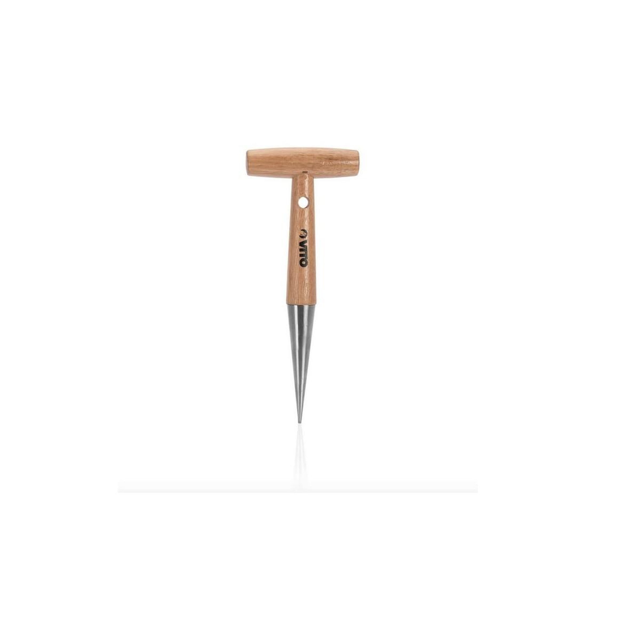 Voir la diapositive 5 : VITO Kit 10 outils de jardin manche bois inox et fer forgés à la main haute qualité vito