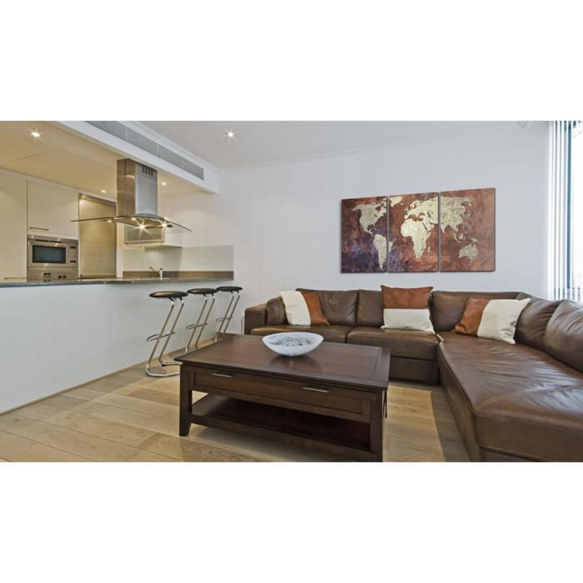 Paris Prix Tableau Imprimé  Continents D'acier