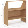 Voir la diapositive 4 : ID MARKET Etagère sous pente 2 niveaux TOMI 100 x 50 x 70/110 cm bois façon hêtre