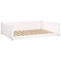 Voir la diapositive 2 : VIDAXL Lit pour chien Blanc 95,5x65,5x28 cm Bois de pin solide