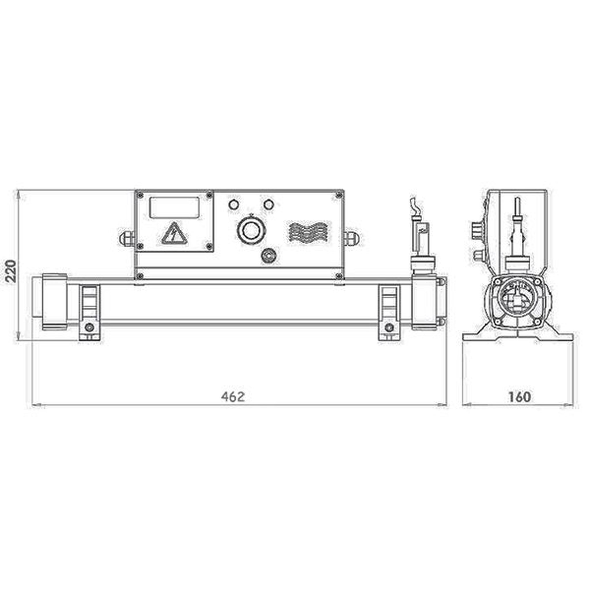 Voir la diapositive 4 : Vulcan Réchauffeur electrique 12kw mono analogique - v-8t8a