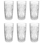 SECRET DE GOURMET Lot de 6 Gobelets Hauts  Ayla  35cl Transparent