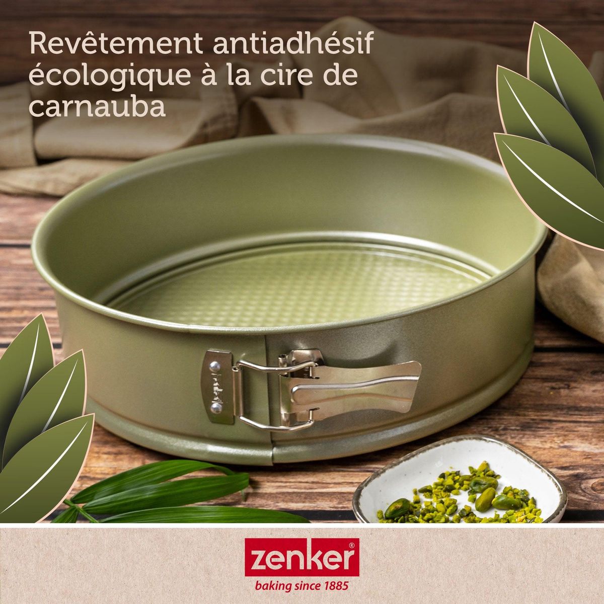 ZENKER Moule à manqué à charnière 20 cm Zenker Green Vision