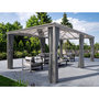 Voir la diapositive 2 : HESPERIDE Pergola Belize en aluminium et polycarbonate 6 x 3,6 m - Hespéride
