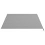 Voir la diapositive 4 : VIDAXL Tissu de remplacement pour auvent Anthracite et blanc 4x3 m