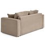 Voir la diapositive 6 : BEST MOBILIER Topaze - canapé droit 2 places en velours côtelé plat
