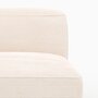 Voir la diapositive 4 : Rendez vous déco Canapé modulable en velours côtelé blanc cassé 3 places-Mina