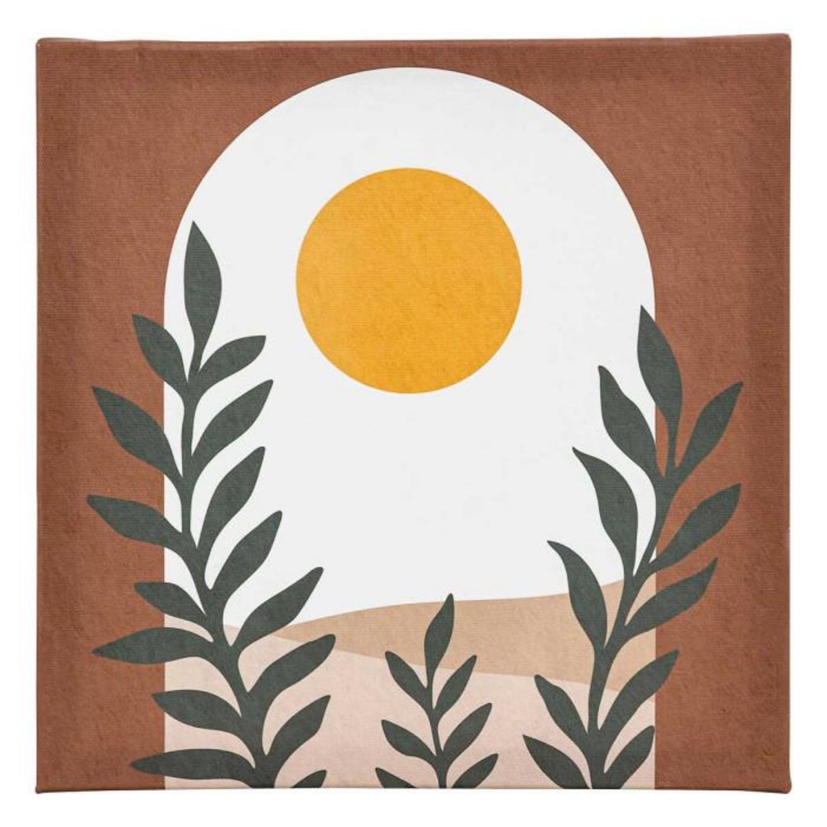 ATMOSPHERA Lot de 5 Toiles Imprimées  Cynthia  25x25cm Soleil