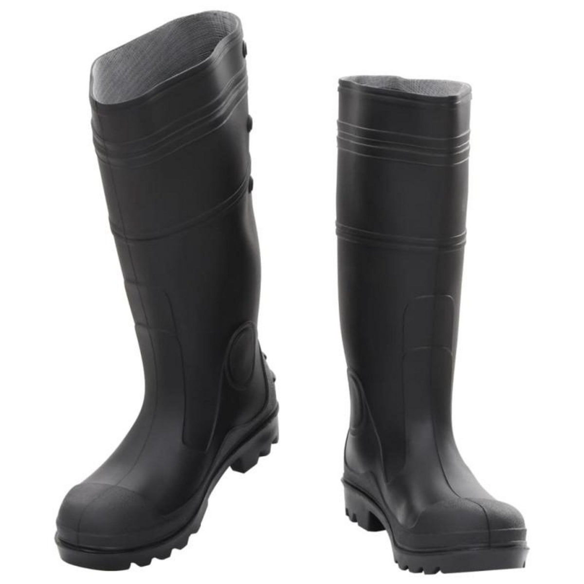 VIDAXL Bottes de pluie noir taille 40 PVC