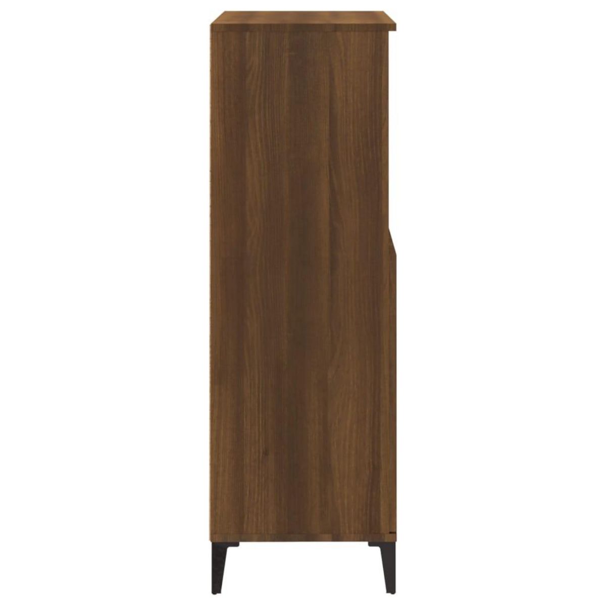 VIDAXL Buffet haut Chene marron 60x36x110 cm Bois d'ingenierie