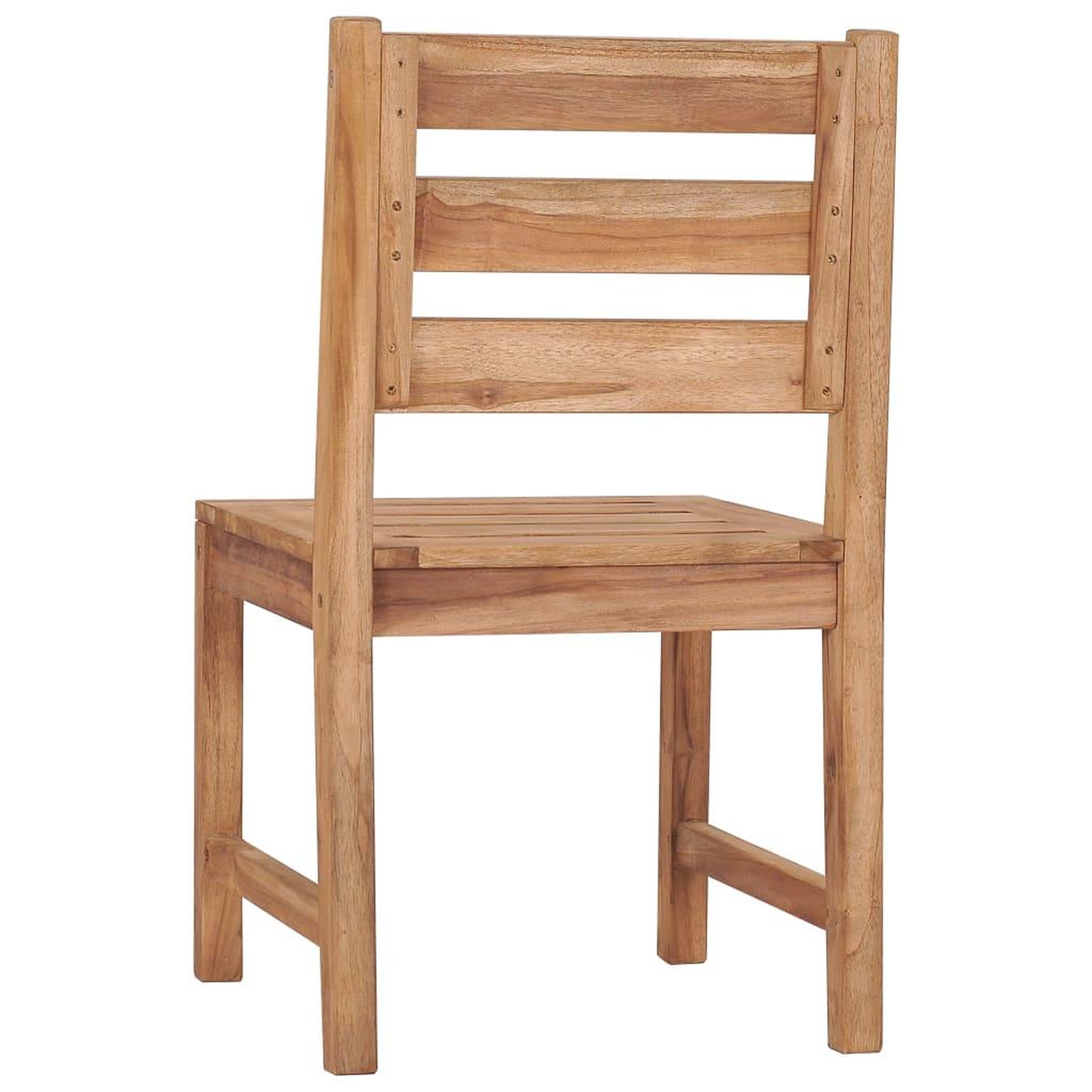 Voir la diapositive 5 : VIDAXL Chaises de jardin lot de 2 bois de teck solide