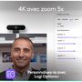 Voir la diapositive 2 : Logitech Webcam BRIO 4K GRAPHITE