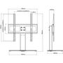 Voir la diapositive 6 : VIDAXL Support TV sur pied pour écran 26 42 pouces Max VESA 400x400 mm