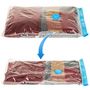 Voir la diapositive 2 : tectake Lot de 5 sacs sous-vide avec une valve simple d'entrée et de sortie blanc transparent S (40 x 60 cm)