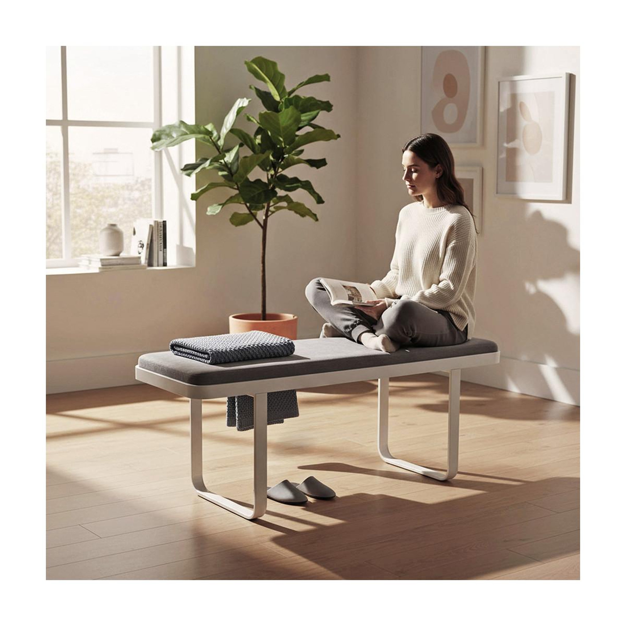Voir la diapositive 4 : Paris Prix Banc design 2 places  dario  115cm anthracite