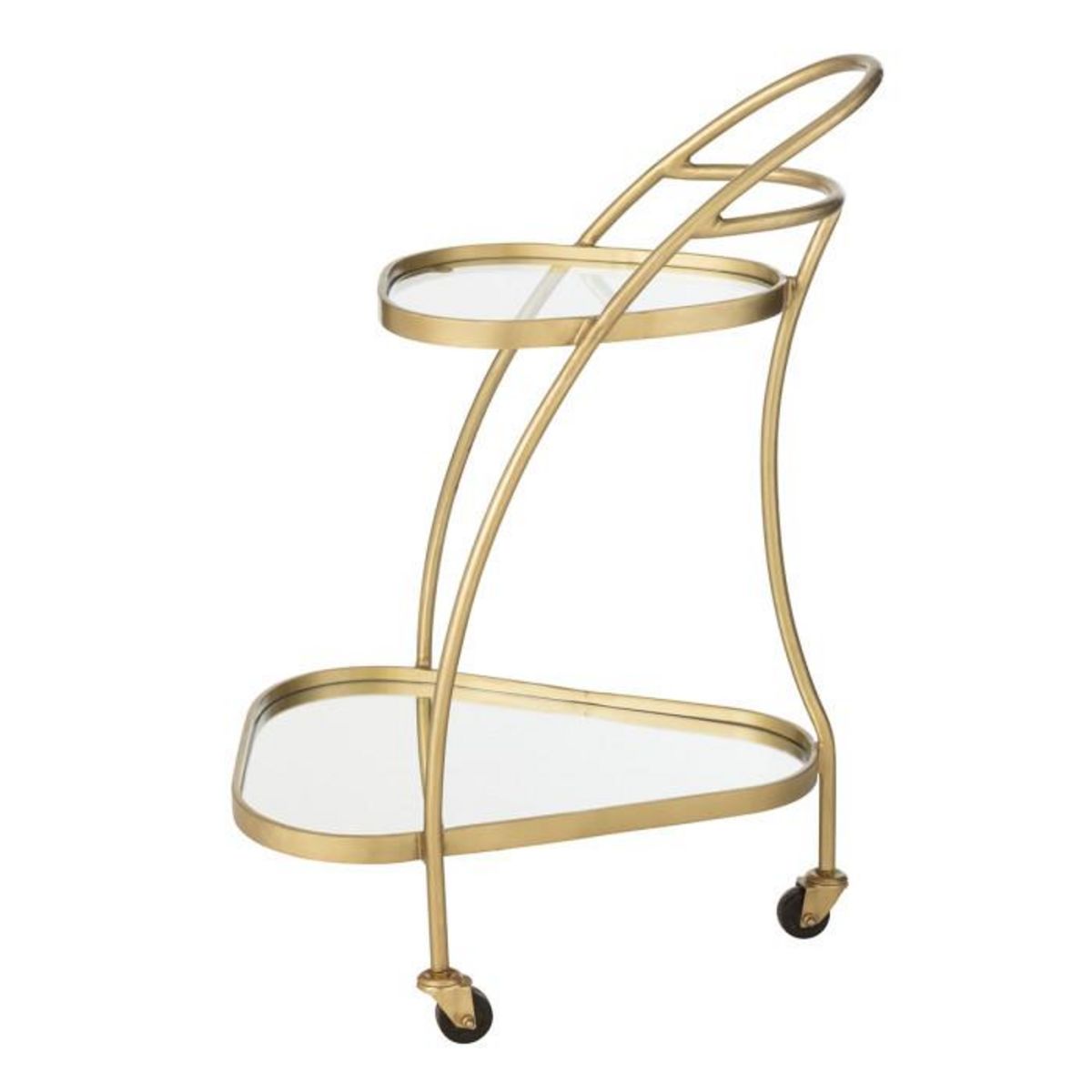 Paris Prix Desserte 2 Niveaux Design  Leanor  83cm Or