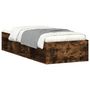 Voir la diapositive 2 : VIDAXL Cadre de lit sans matelas chene fume 75x190 cm