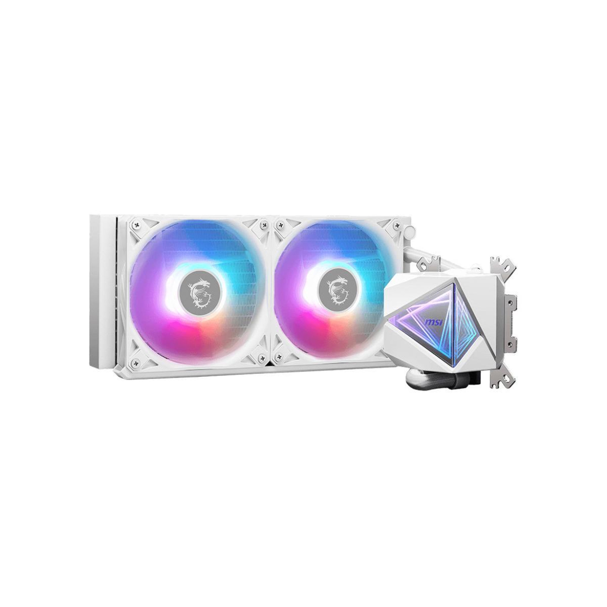 Voir la diapositive 3 : MSI Refroidissement PC - MSI - 306-7ZW7A21-C24 - MAG CORELIQUID I240 WHITE