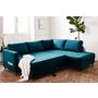 Voir la diapositive 3 : LISA DESIGN Anna - canapé d'angle droit - 5 places - convertible - en velours