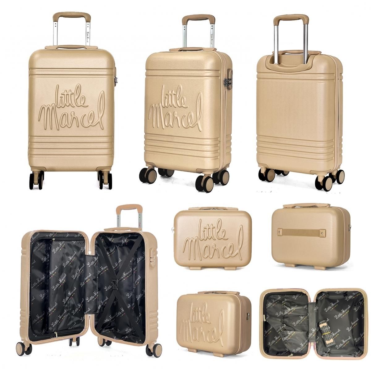Little Marcel Lot valise cabine 55cm plus un vanity rigide