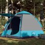 Voir la diapositive 1 : VIDAXL Tente de camping cabine 4 personnes bleu liberation rapide