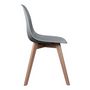 Voir la diapositive 2 : Paris Prix Lot de 2 Chaises Scandinave  Coquil  84cm Gris