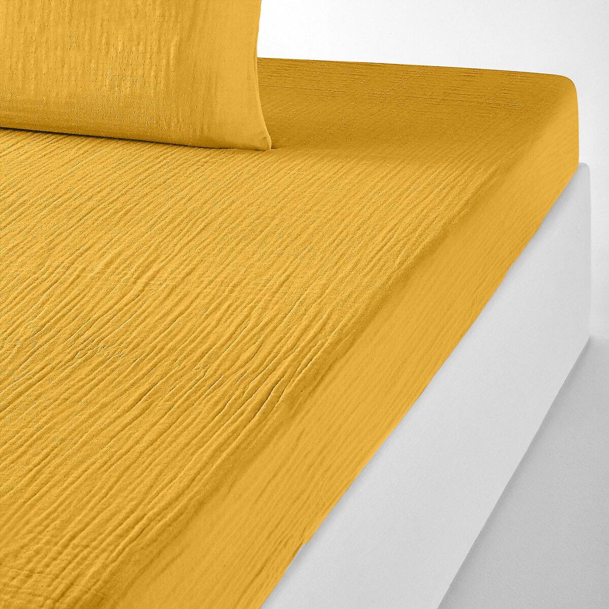 BATON ROUGE Drap housse 1000% gaze de coton