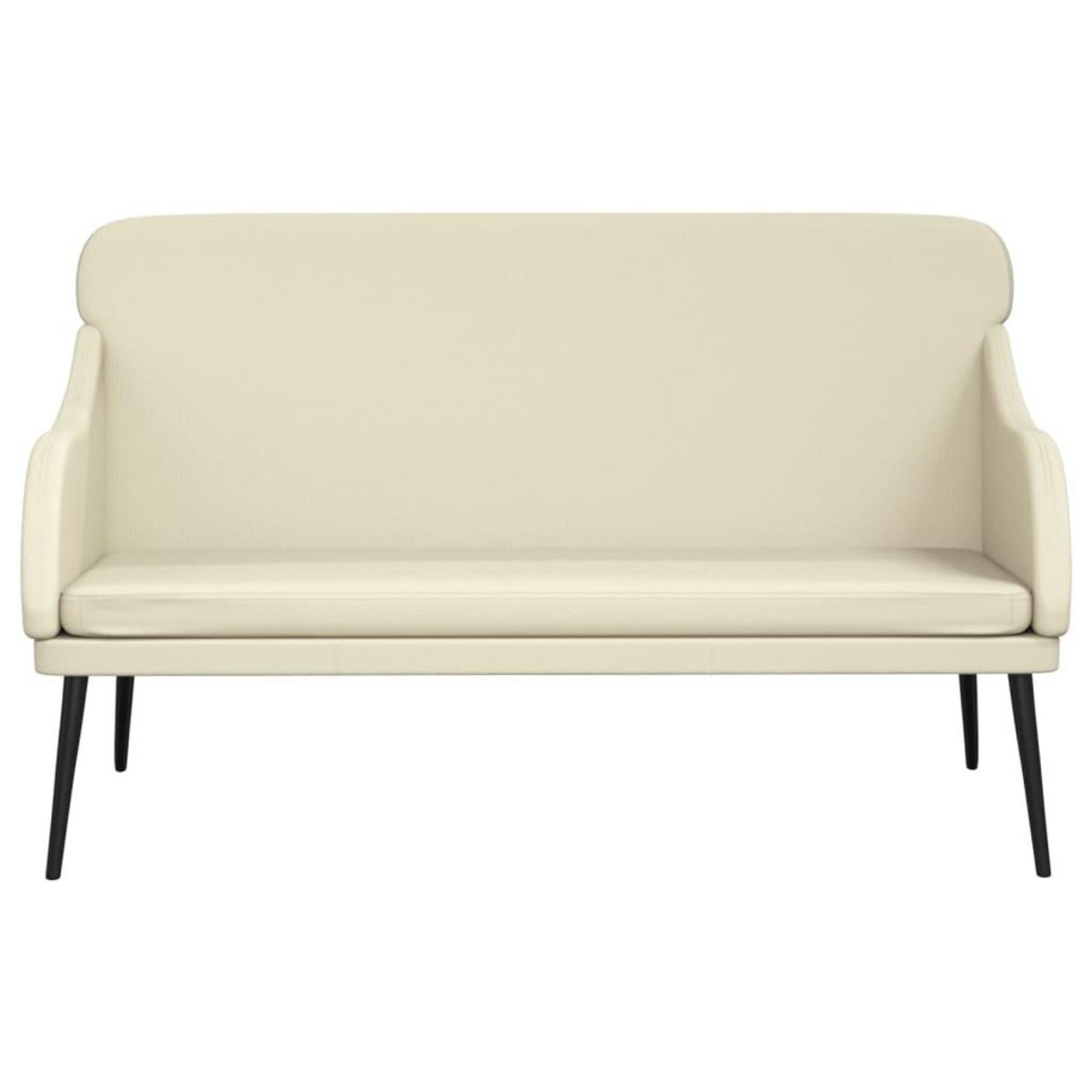 VIDAXL Banc Creme 110x76x80 cm Similicuir