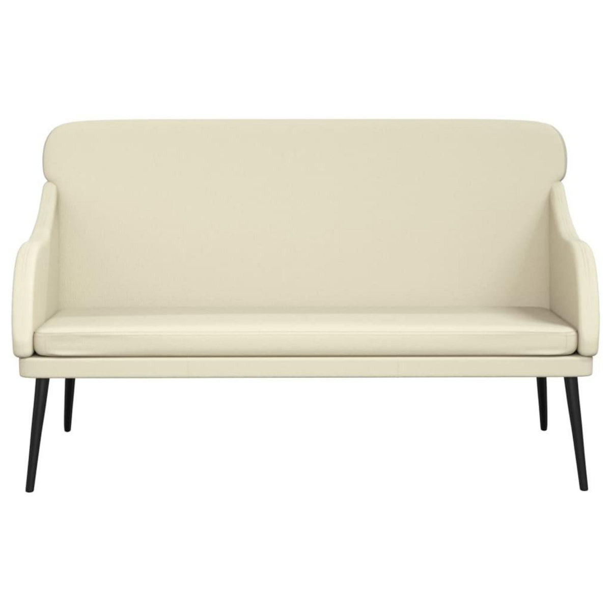 VIDAXL Banc Creme 110x76x80 cm Similicuir
