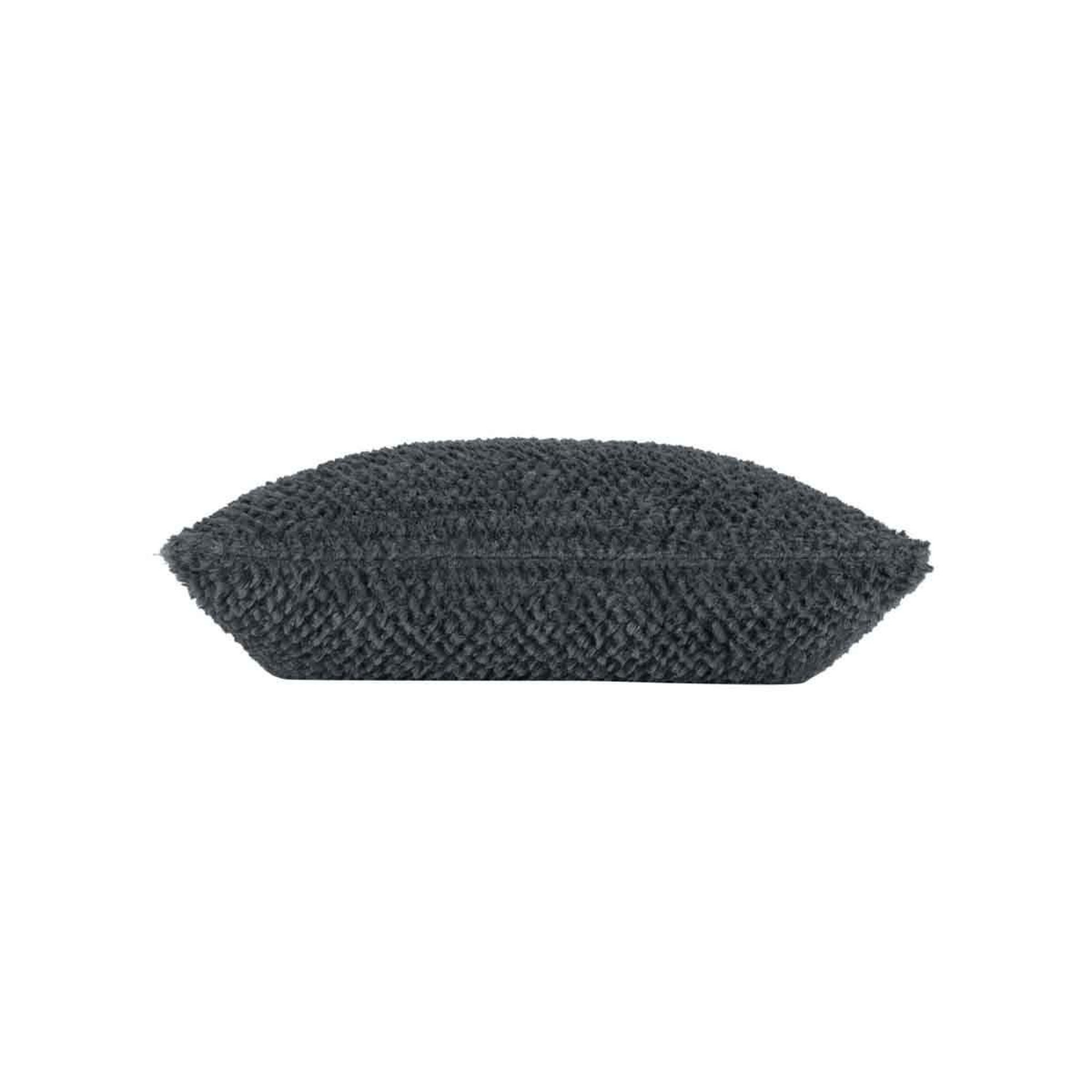 Voir la diapositive 2 : Douceur d'Intérieur Housse de coussin  iceberg  40x40cm anthracite