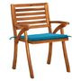 Voir la diapositive 4 : VIDAXL Chaises de jardin avec coussins lot de 4 Bois de teck solide