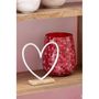 Voir la diapositive 3 : Paris Prix Photophore Design Triangle  Sweet Valentine  16cm Rouge & Rose