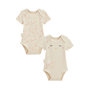 Voir la diapositive 6 : Petit Béguin Lot de 2 bodies bébé manches courtes Poésie d'été