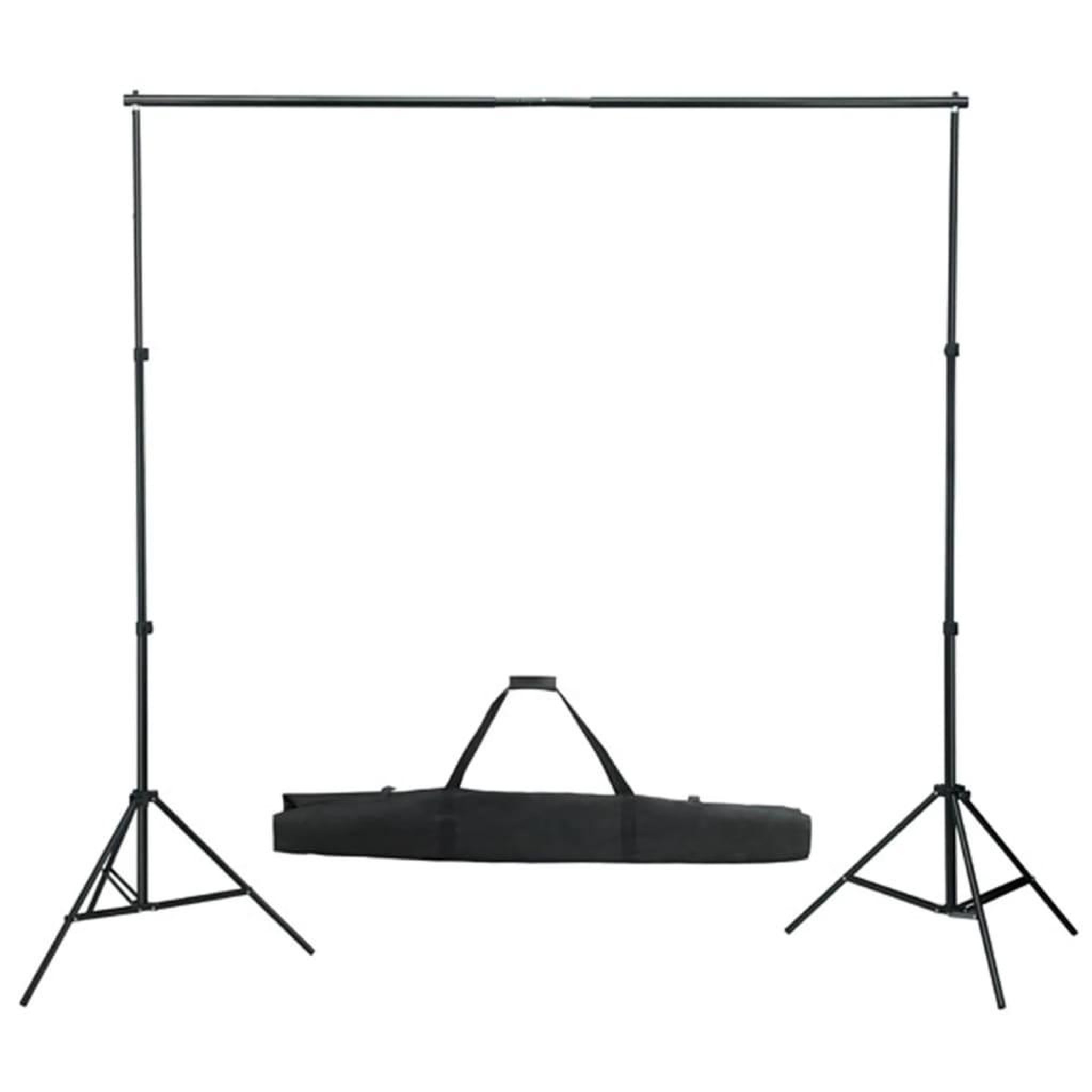 Voir la diapositive 3 : VIDAXL Kit de studio photo avec lampes toile de fond et reflecteur